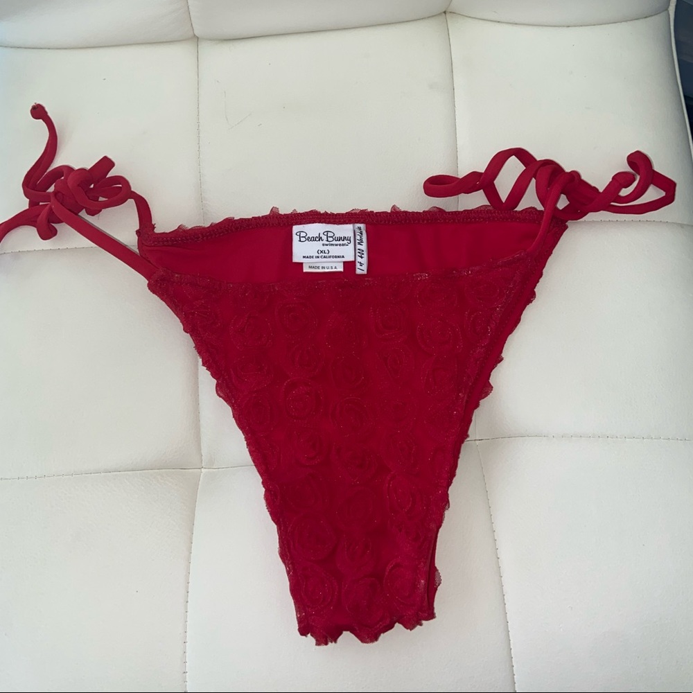 Beach Bunny Little Red Corvette bikini bottom